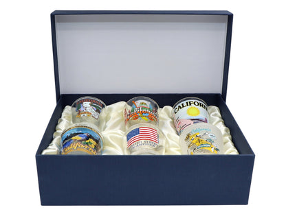 California United States USA Souvenir Boxed Shot Glass Set (Set of 6)