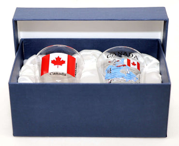 Canada Souvenir Boxed Shot Glass Set (Set of 2)