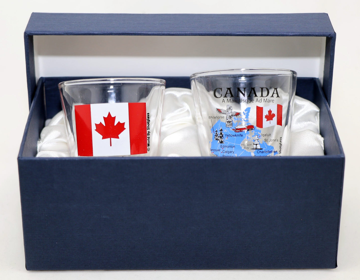Canada Souvenir Boxed Shot Glass Set (Set of 2)