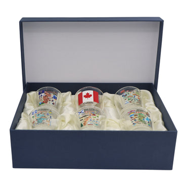 Canada Provinces Souvenir Boxed Shot Glass Set (Set of 6)