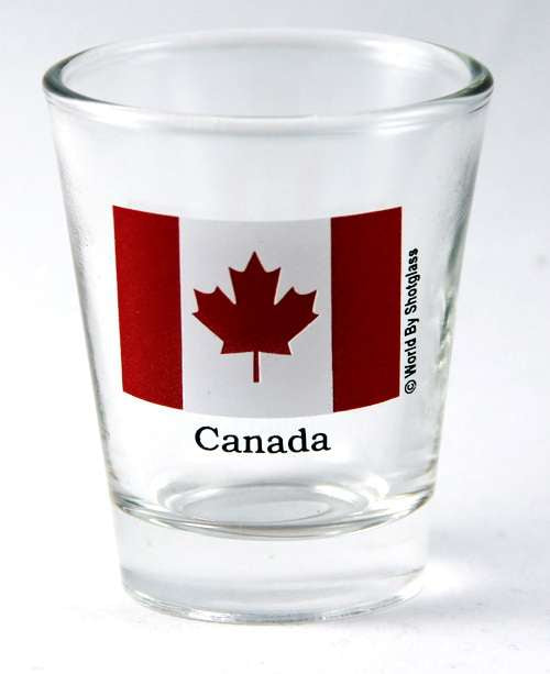 British Columbia Canada Souvenir Boxed Shot Glass Set (Set of 2)