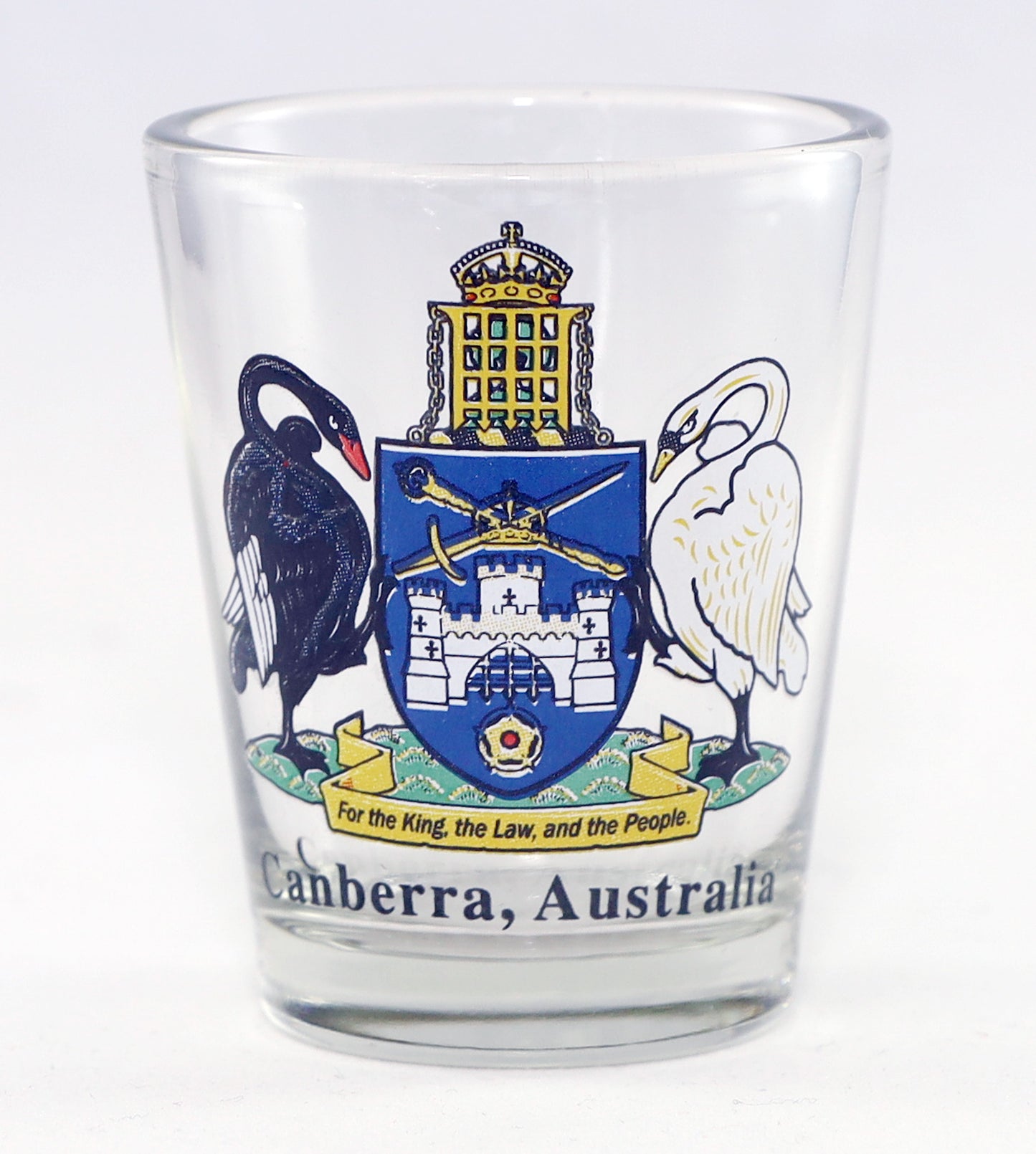 Canberra Australia Coat Of Arms Shot Glass