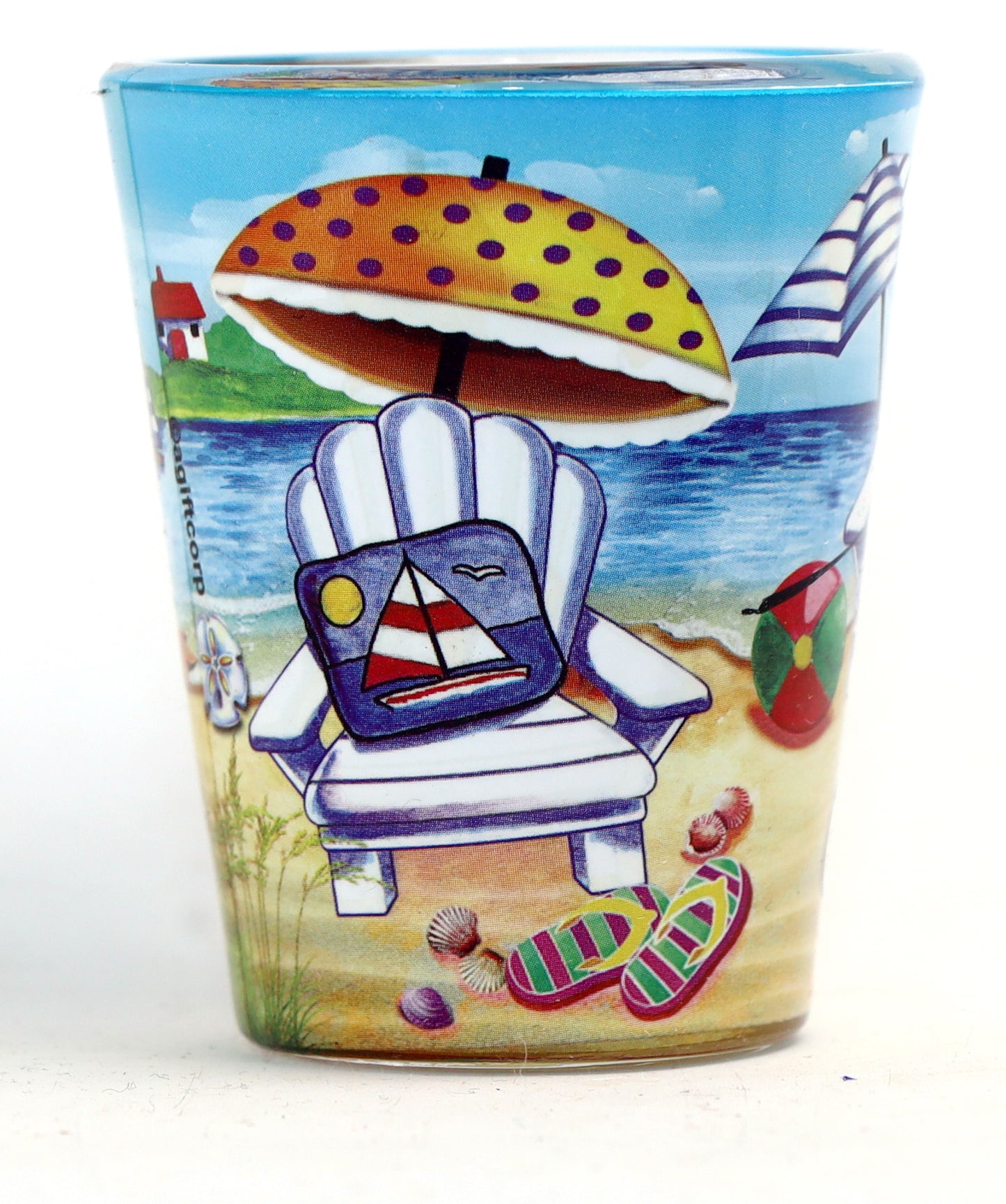 Cancun Mexico Beach Chair In-And-Out Shot Glass