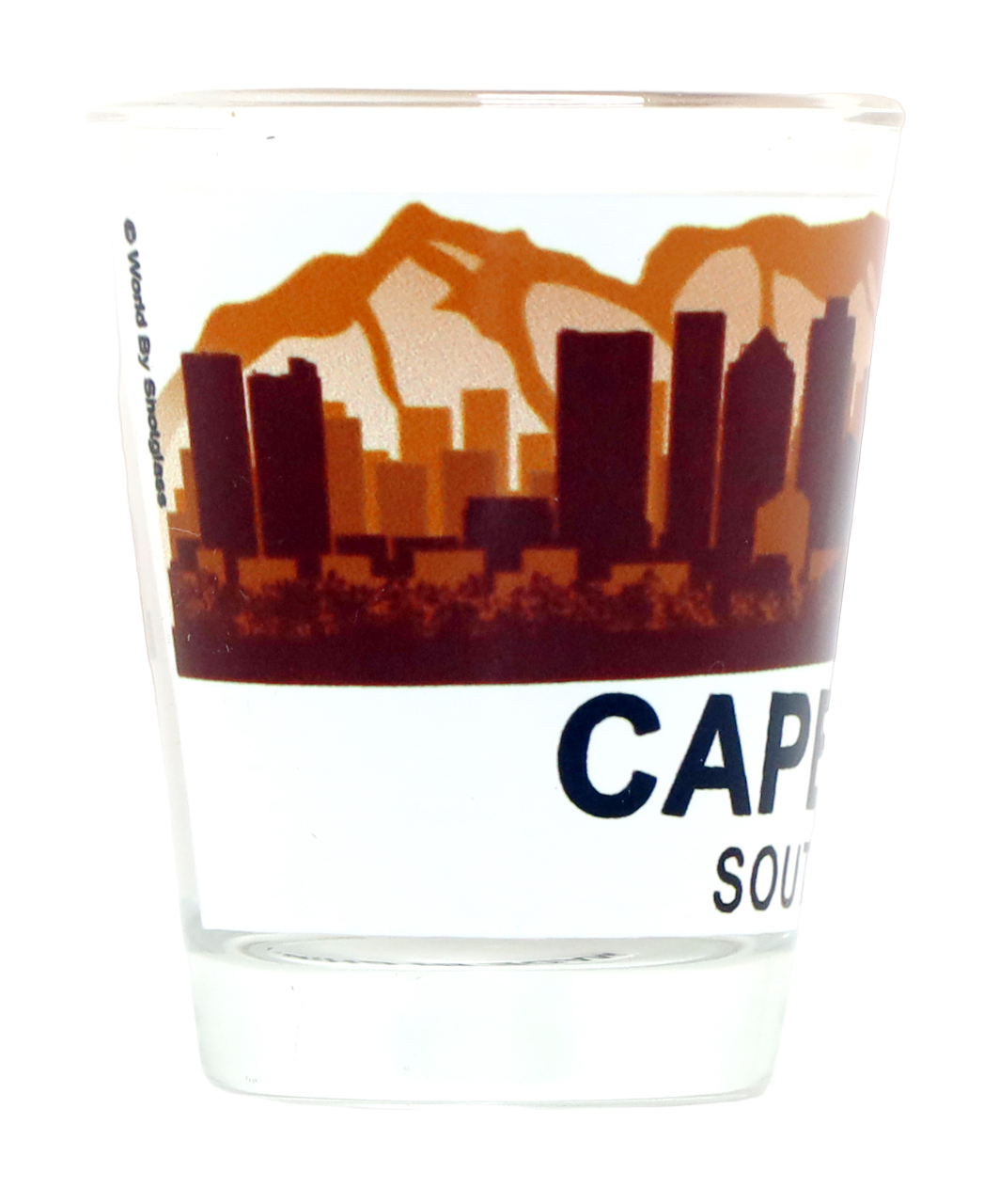 Cape Town South Africa Sunset Skyline Shot Glass