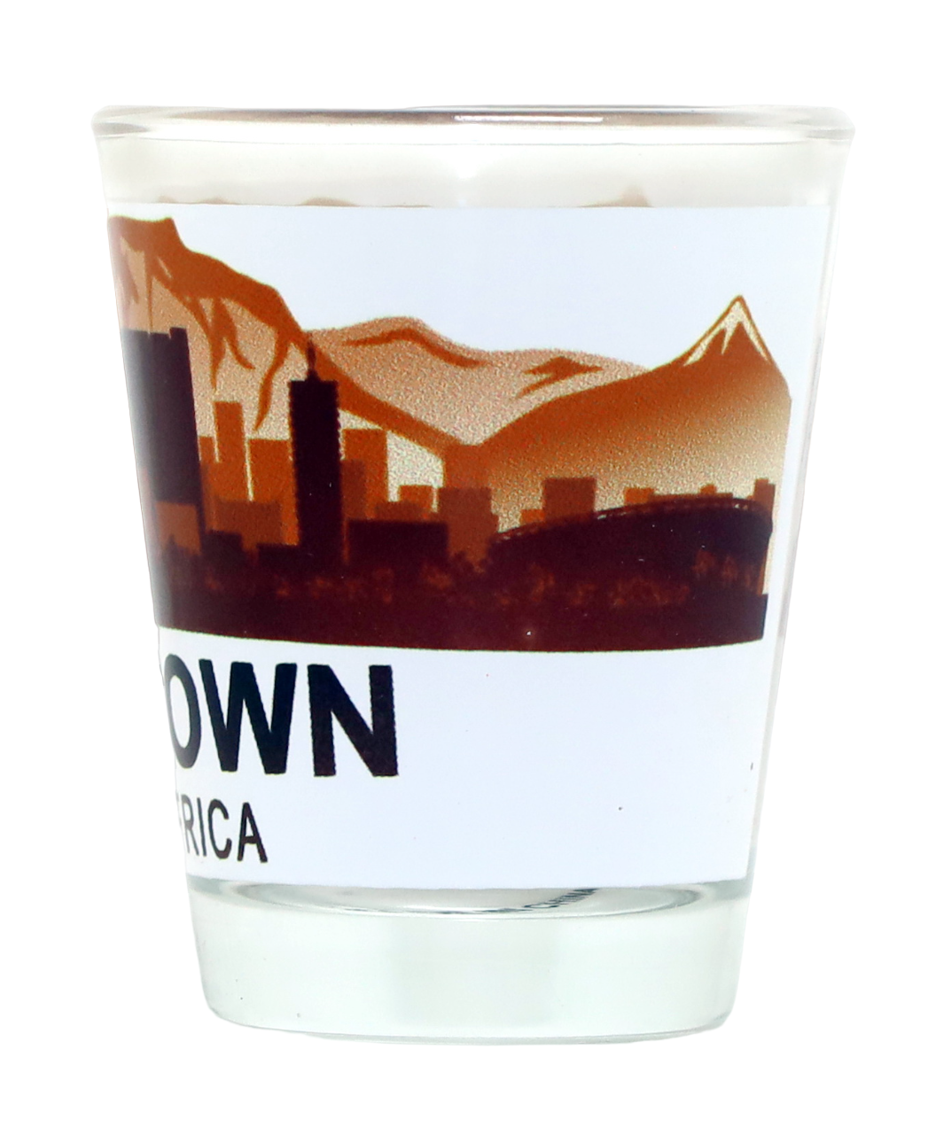 Cape Town South Africa Sunset Skyline Shot Glass