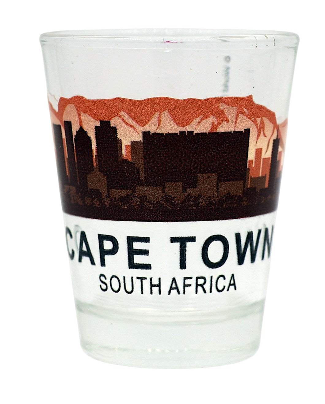 Cape Town South Africa Sunset Skyline Shot Glass