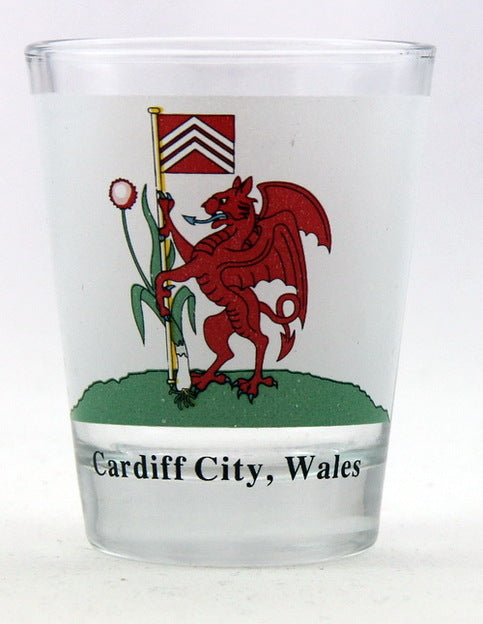 Cardiff City Wales Coat Of Arms Shot Glass