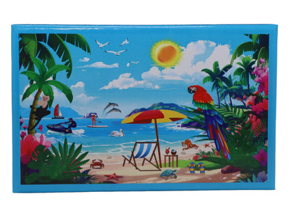 Trinidad and Tobago Beach Chairs Boxed Shot Glass Set (Set of 2)