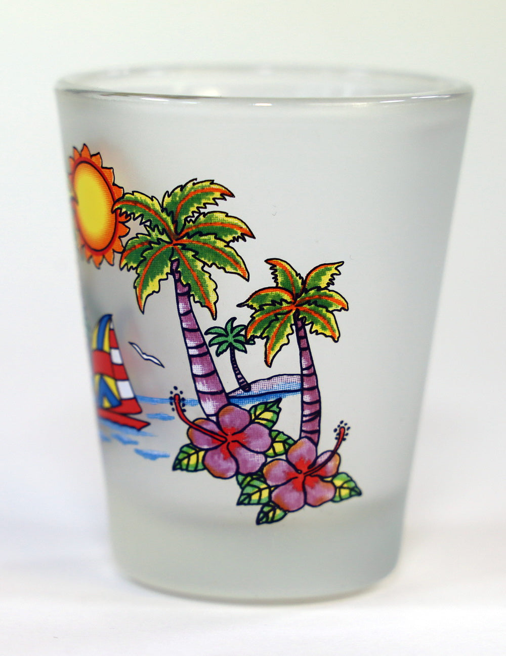 Caribbean Paradise Frosted Caribbean Shot Glass