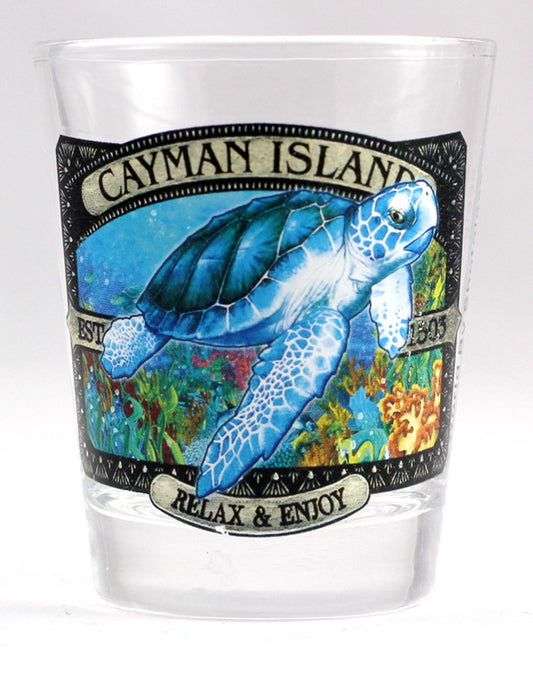 Cayman Islands Turtle Shot Glass