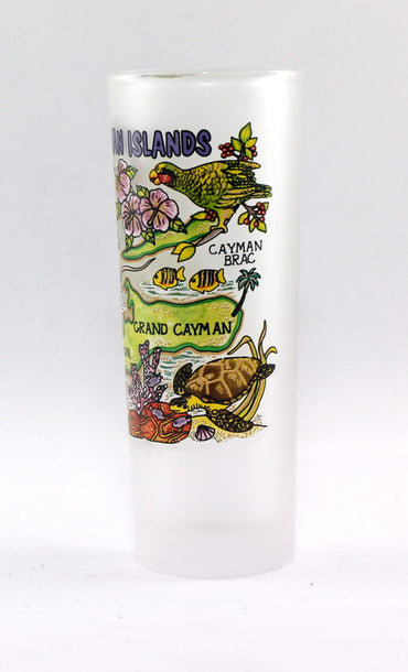 Cayman Islands Map Shooter Shot Glass