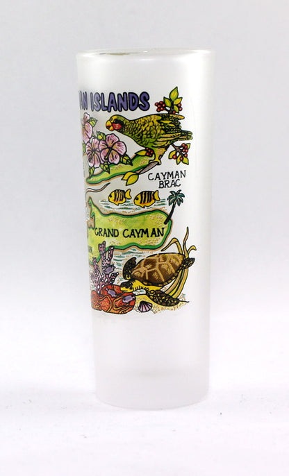 Cayman Islands Map Shooter Shot Glass