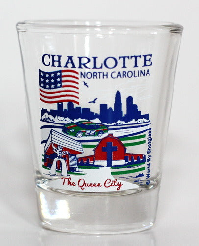 Charlotte North Carolina Great American Cities Collection Shot Glass