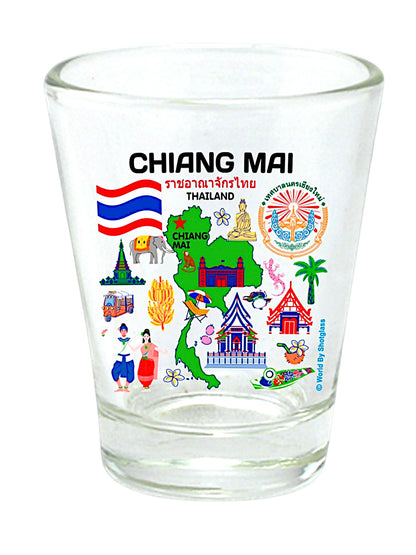 Thailand Souvenir Boxed Shot Glass Set (Set of 6)