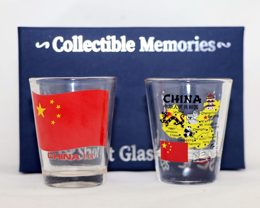 China Souvenir Boxed Shot Glass Set (Set of 2)