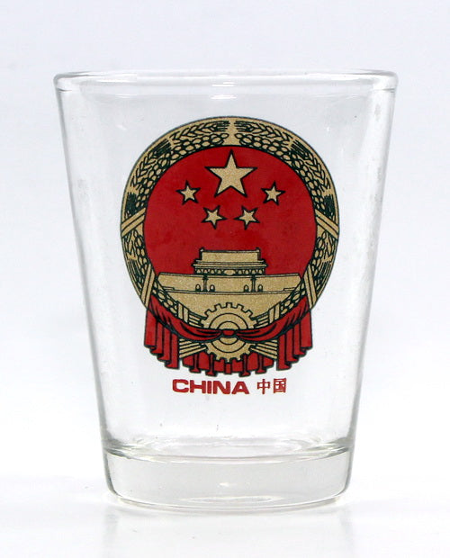 China Coat Of Arms Shot Glass