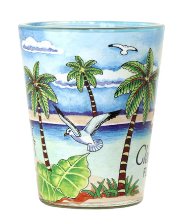 Clearwater Florida Blue Palms In and Out Shot Glass