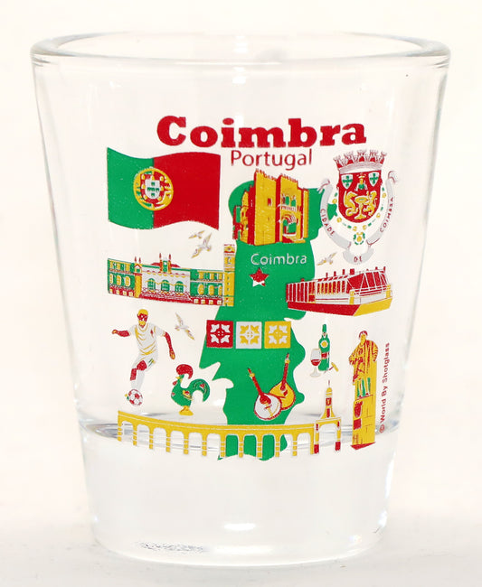 Coimbra Portugal Great Portuguese Cities Collection Shot Glass