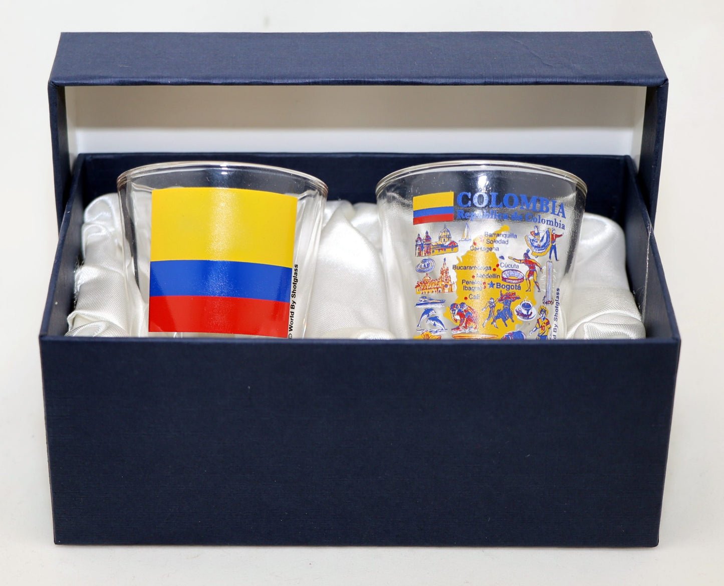 Colombia Souvenir Boxed Shot Glass Set (Set of 2)