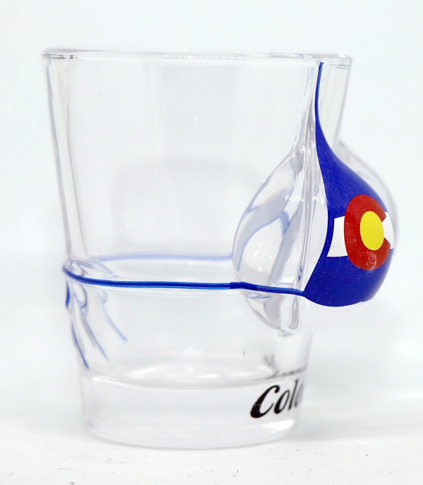 Colorado Flag Bikini Bust 3D Shot Glass