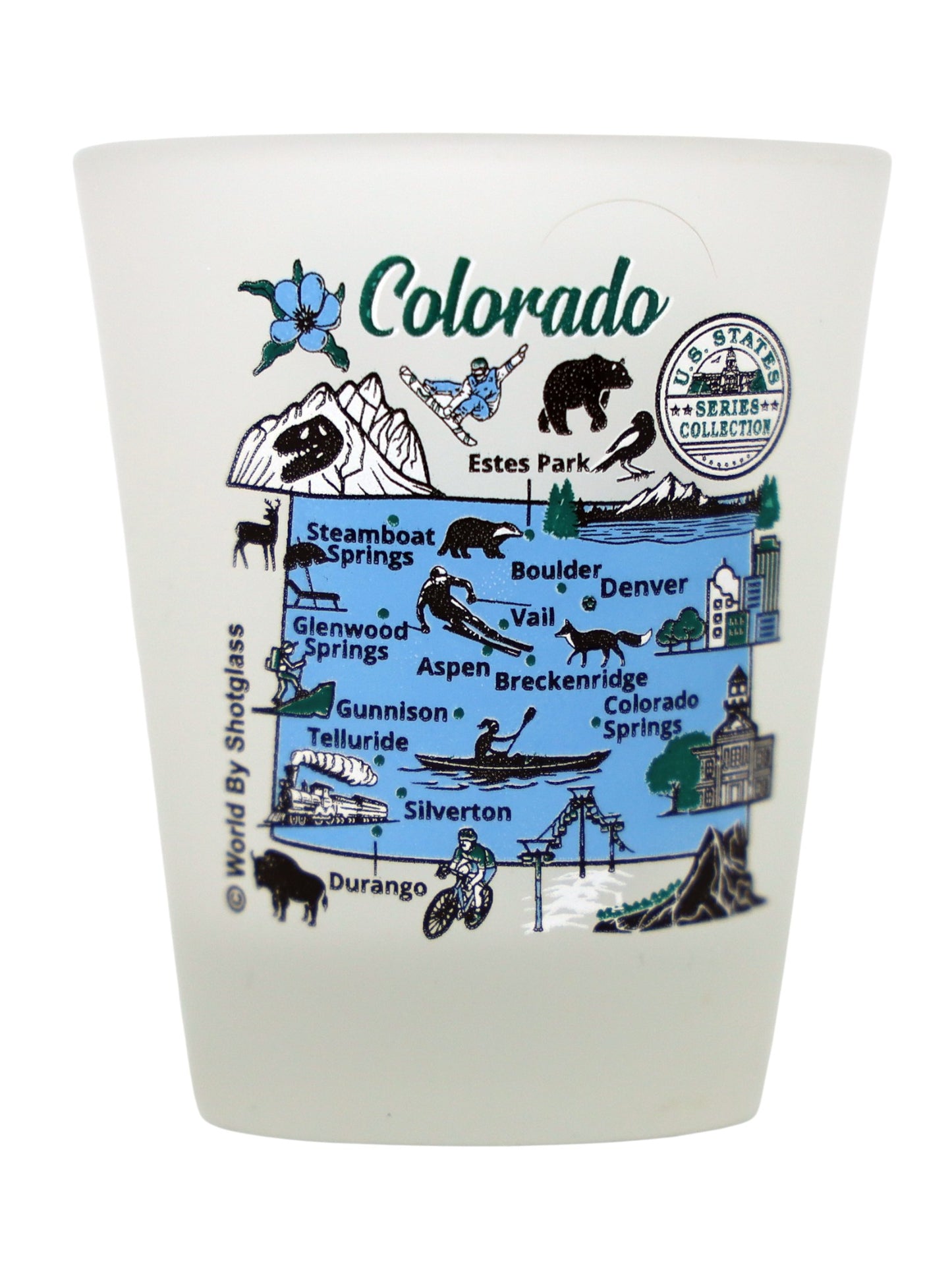Colorado United States USA Souvenir Boxed Shot Glass Set (Set of 6)