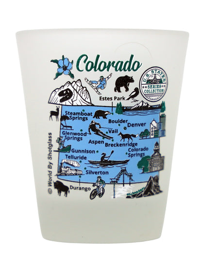 Colorado United States USA Souvenir Boxed Shot Glass Set (Set of 6)