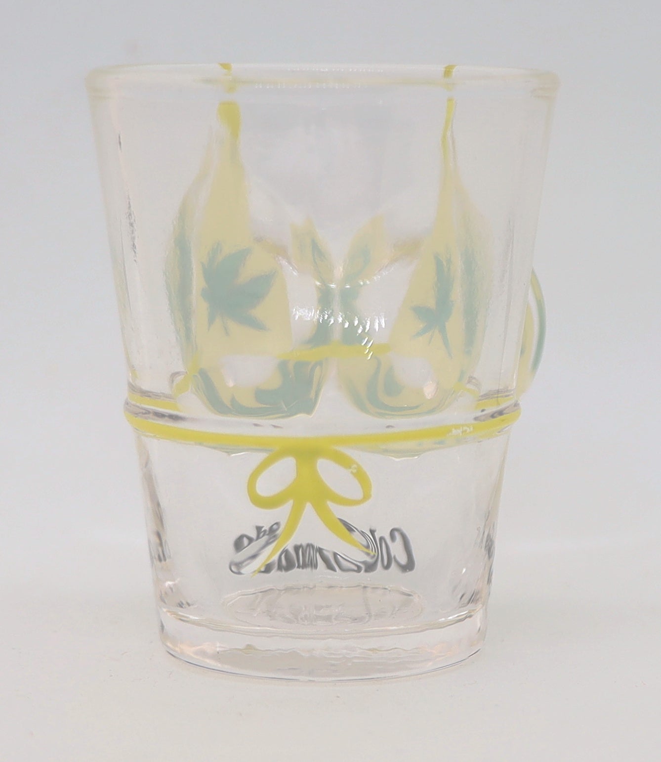 Colorado Pot Leaf Bikini Bust 3D Shot Glass