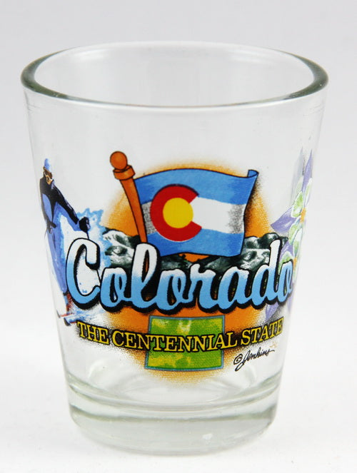 Colorado Centennial State Elements Shot Glass