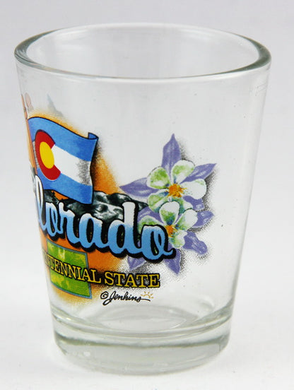 Colorado Centennial State Elements Shot Glass