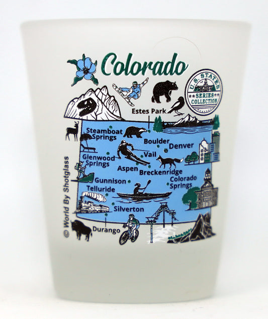 Colorado US States Series Collection Shot Glass