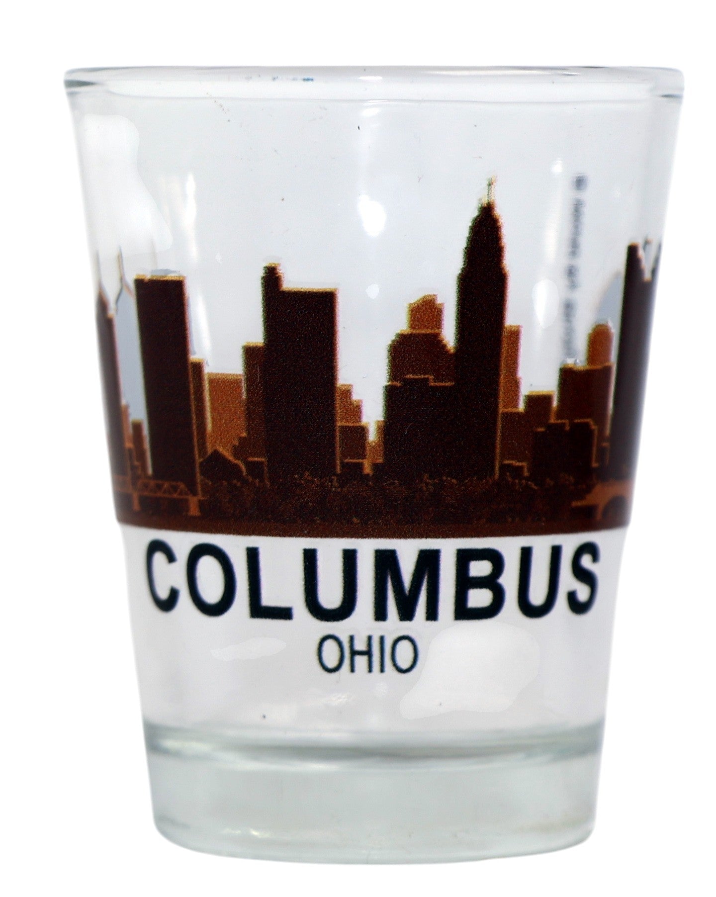 Columbus Ohio Sunset Skyline Shot Glass