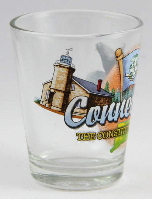 Connecticut Constitution State Elements Shot Glass