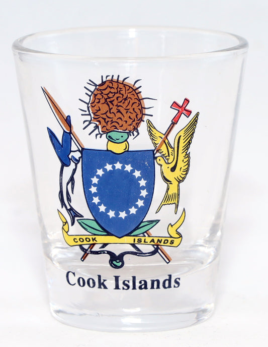 Cook Islands Coat Of Arms Shot Glass