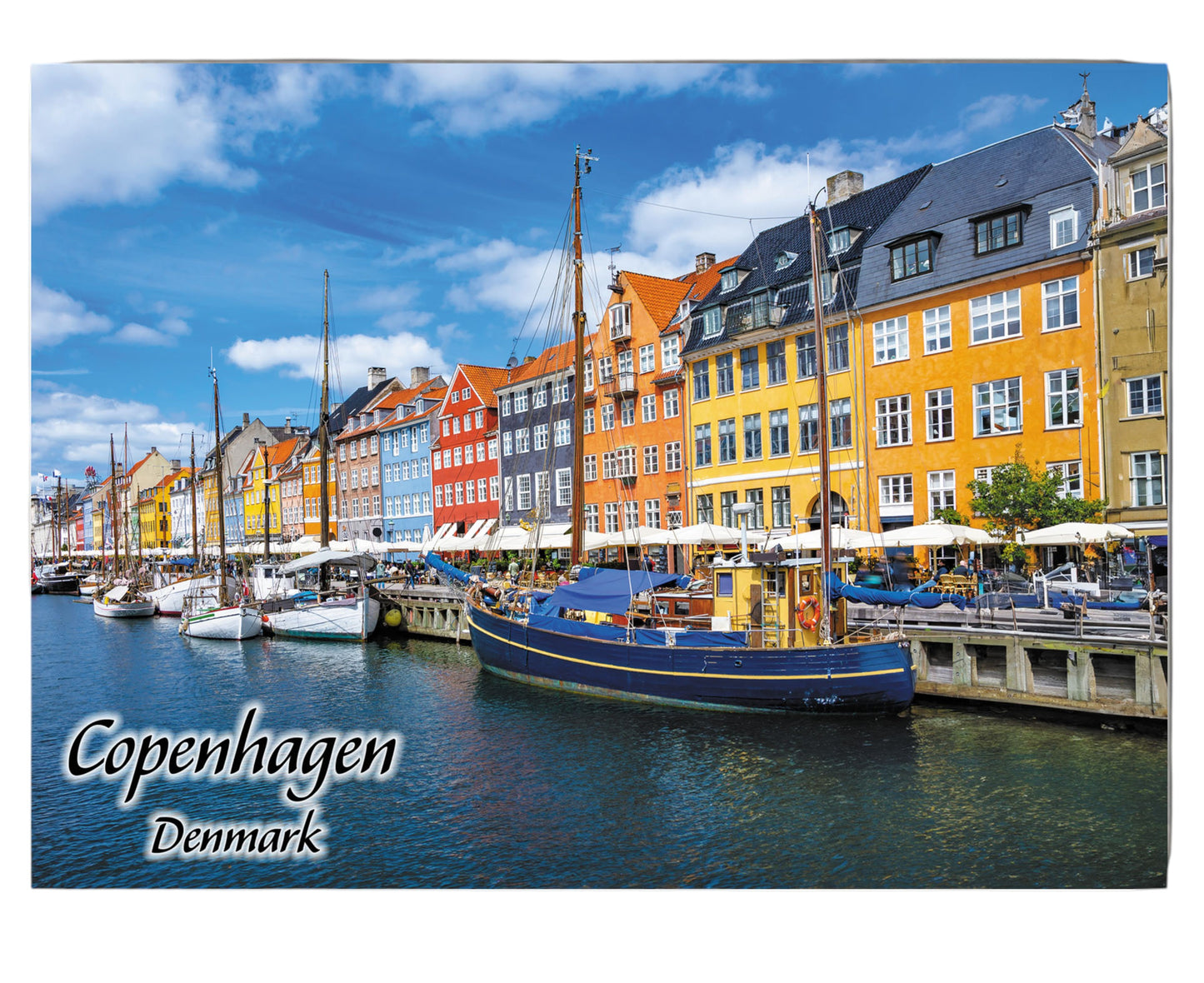 Copenhagen Denmark Fridge Collector's Souvenir Magnet 2.5" X 3.5"