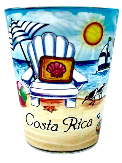 Costa Rica Beach Chair In and Out Shot Glass