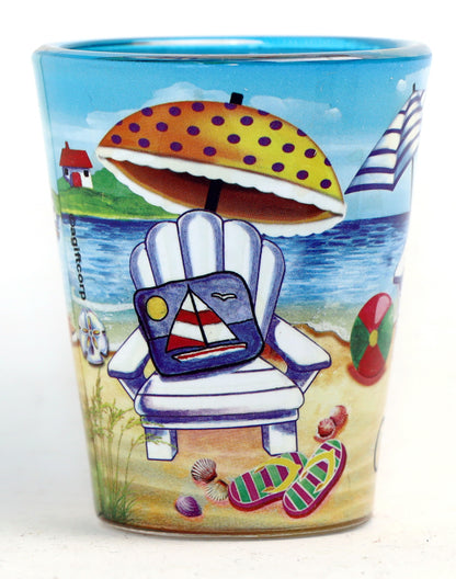 Cozumel Mexico Beach Chair In-And-Out Shot Glass