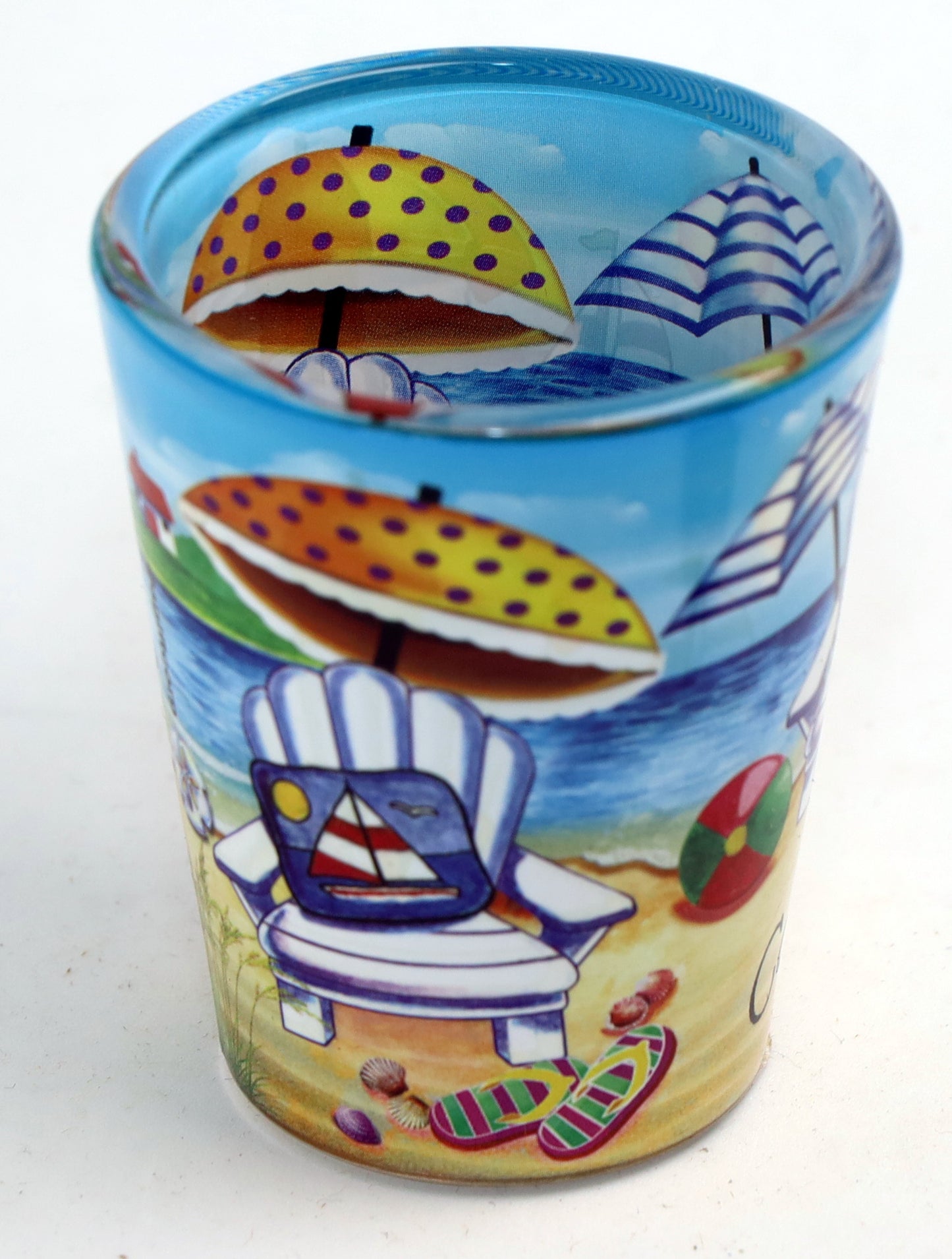 Cozumel Mexico Beach Chair In-And-Out Shot Glass