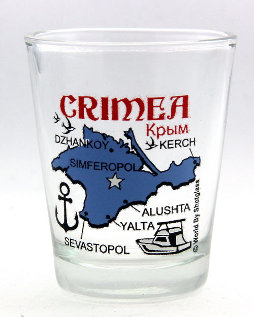 Crimea Map Ukraine Shot Glass