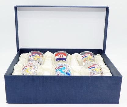Croatia Souvenir Boxed Shot Glass Set (Set of 6)