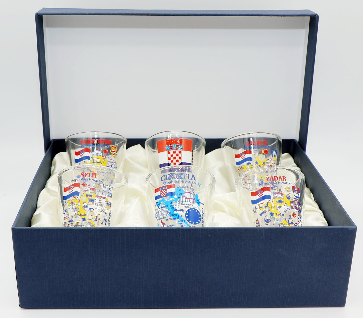 Croatia Souvenir Boxed Shot Glass Set (Set of 6)