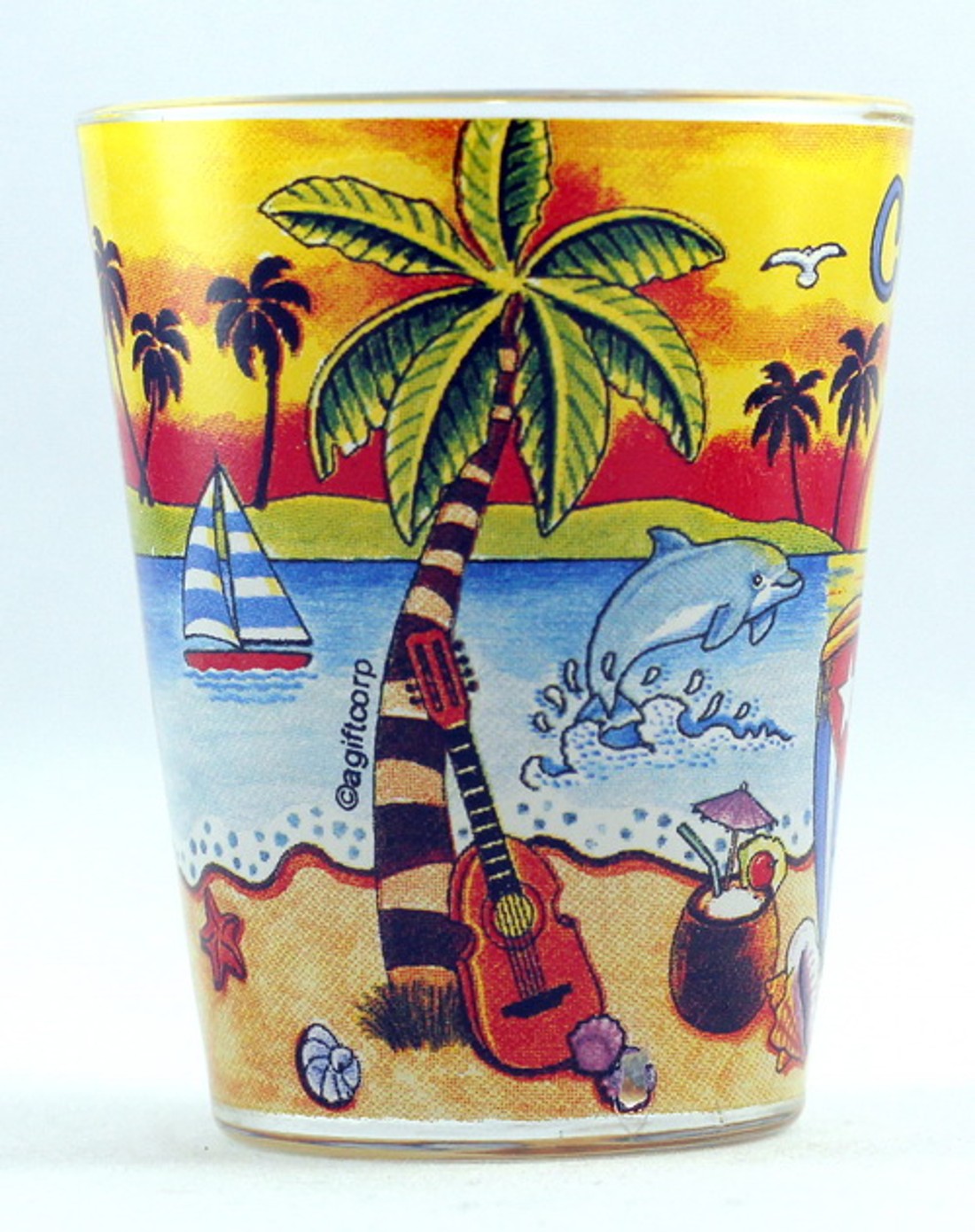 Cuba Sunset Shot Glass