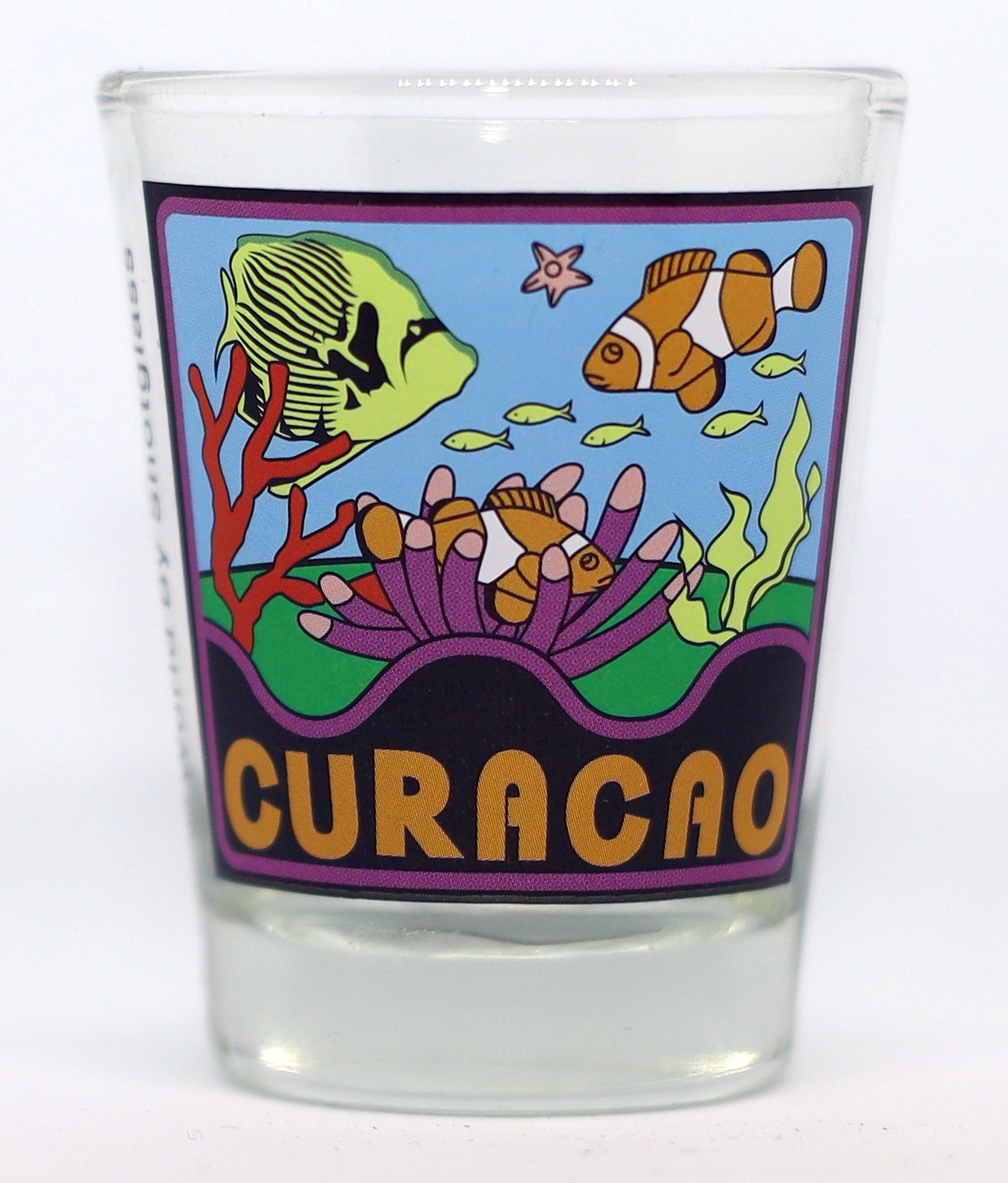 Curacao Netherlands Antilles Tropical Fish Shot Glass