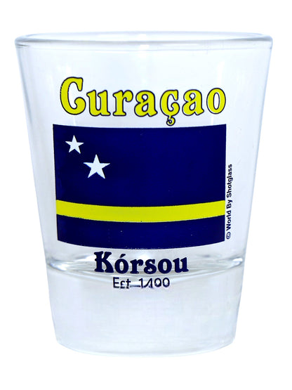 Curacao Caribbean Shot Glass Boxed Set (Set of 2)