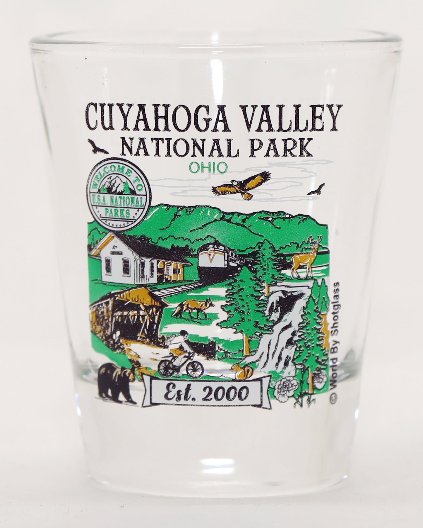 Cuyahoga Valley Ohio National Park Series Collection Shot Glass