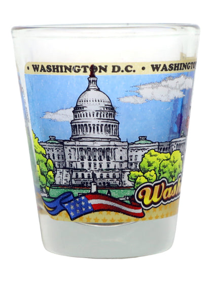 Washington DC United States USA Souvenir Boxed Shot Glass Set (Set of 6)
