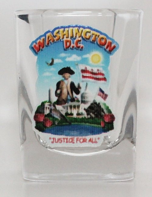 Washington DC Montage Square Shot Glass