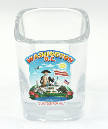 Washington DC Montage Square Shot Glass