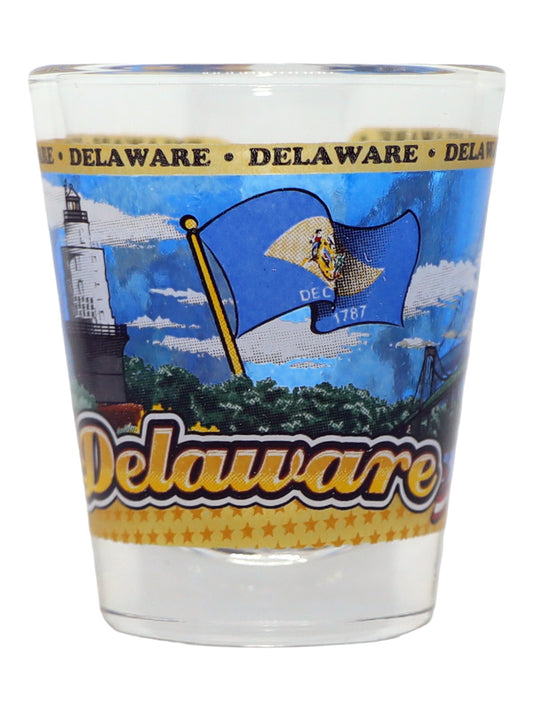 Delaware State Wraparound Shot Glass