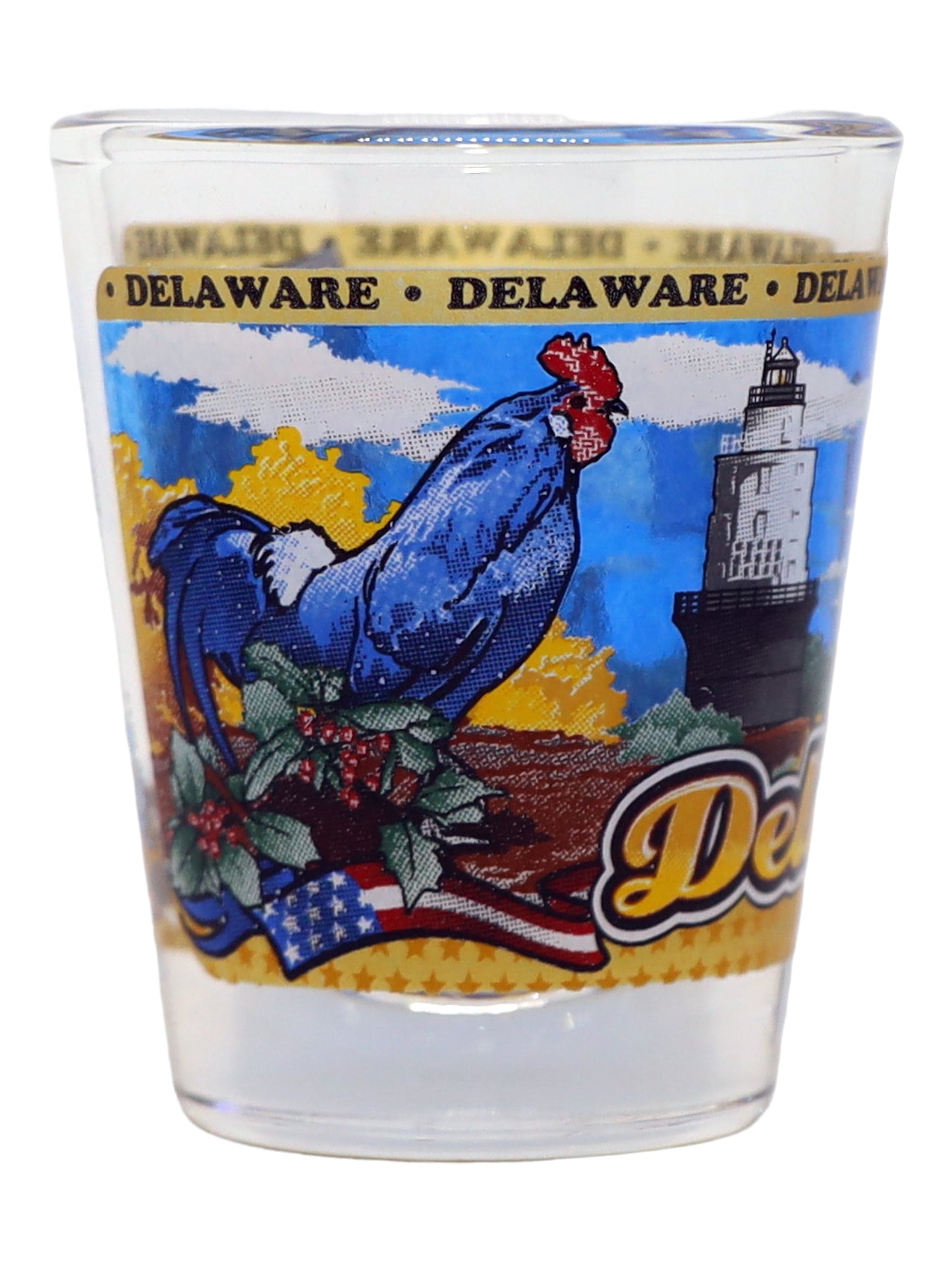 Delaware State Wraparound Shot Glass