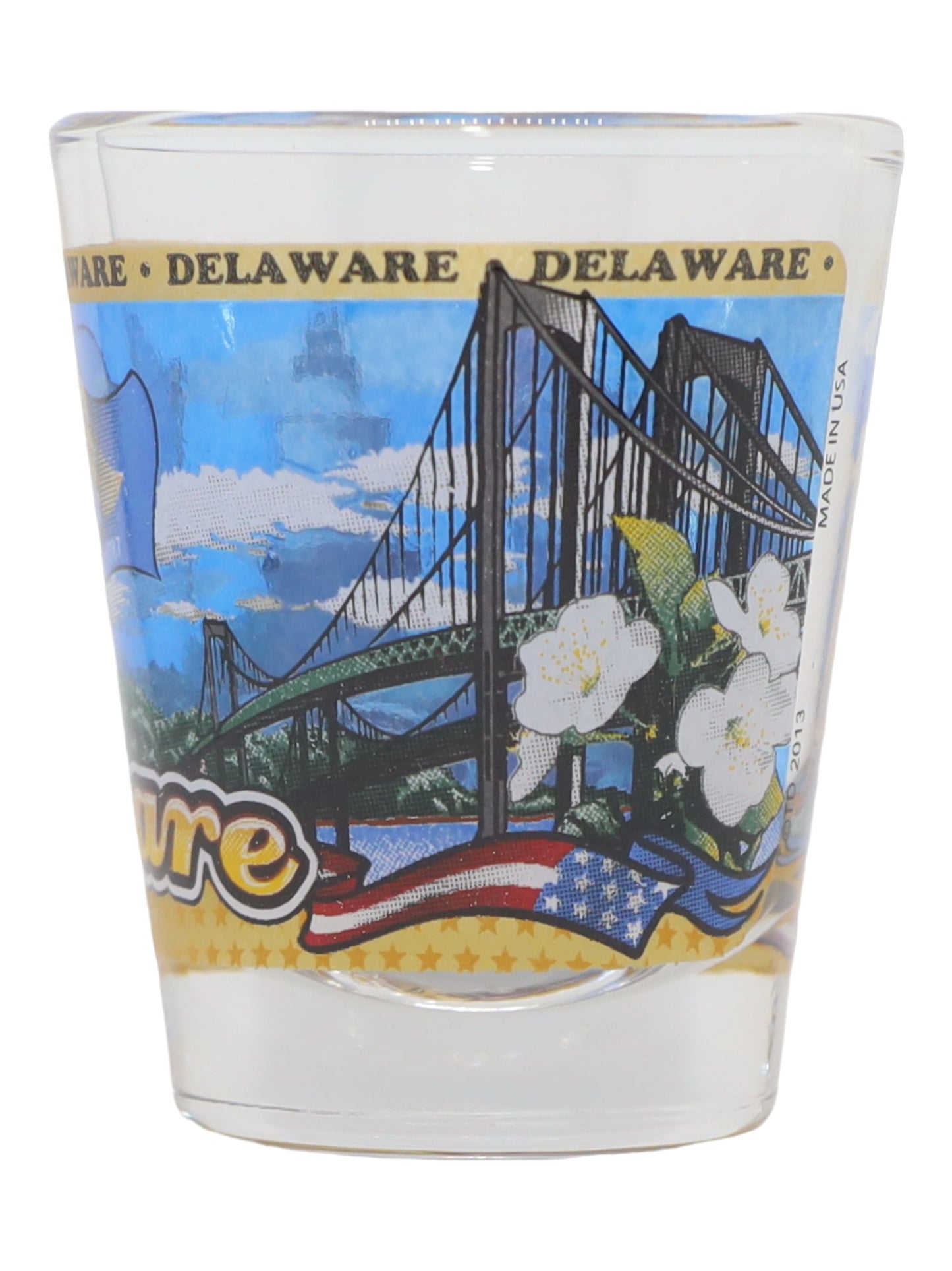 Delaware State Wraparound Shot Glass